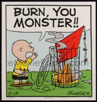 3k2336 PEANUTS #99/100 18x19 art print 2019 Charles M. Schulz art, Mondo, Burn You Monster!