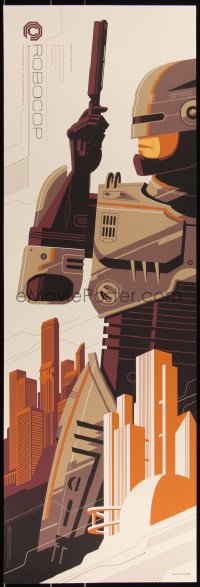 3k1594 ROBOCOP #16/300 12x36 art print 2014 Mondo, art by Tom Whalen, first edition!