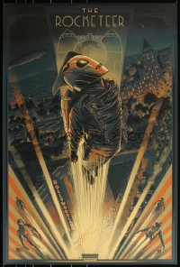 3k1041 ROCKETEER #16/175 24x36 art print 2017 Mondo, art by Cesar Moreno, variant edition!