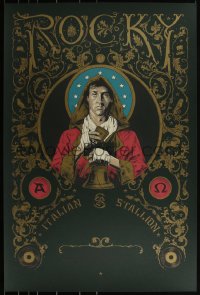 3k1044 ROCKY #16/150 24x36 art print 2014 Mondo, art by Cesar Moreno, Alamo Drafthouse!