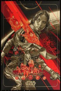 3k1049 ROGUE ONE signed #16/250 24x36 art print 2017 by Martin Ansin, Mondo, variant edition!