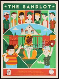 3k2168 SANDLOT #16/100 18x24 art print 2019 Mondo, cast art by Dave Perillo, variant edition!