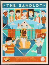 3k2169 SANDLOT #16/150 18x24 art print 2019 Mondo, cast art by Dave Perillo, regular edition!