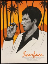 3k2173 SCARFACE #16/150 18x24 art print 2013 Mondo, Al Pacino by Mike Mitchell, variant edition!