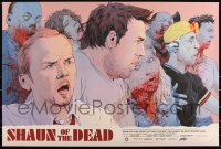 3k1071 SHAUN OF THE DEAD #116/325 24x36 art print 2019 Mondo, art by Robert Sammelin!