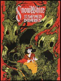 3k2196 SNOW WHITE & THE SEVEN DWARFS #16/240 18x24 art print 2021 Mondo, Taylor Dolan, regular ed.!