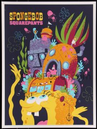 3k2208 SPONGEBOB SQUAREPANTS #16/175 18x24 art print 2018 Mondo, art by Drake Brodahl!