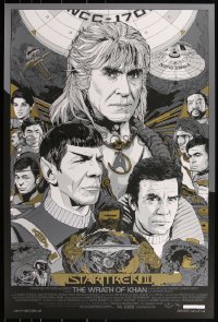 3k1127 STAR TREK II #126/280 24x36 art print 2012 Mondo, art by Tyler Stout, variant edition!