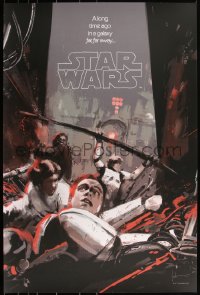 3k1146 STAR WARS #16/1445 24x36 art print 2016 Mondo, Jock, Into the Garbage Chute Flyboy!, regular!