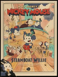 3k2230 STEAMBOAT WILLIE #3/225 18x24 art print 2020 Mondo, art by JJ Harrison, regular edition!