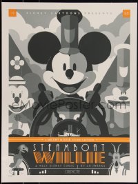 3k2229 STEAMBOAT WILLIE #1/200 18x24 art print 2011 Mondo, art by Tom Whalen, regular edition!