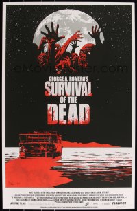 3k1476 SURVIVAL OF THE DEAD #75/150 22x34 art print 2010 Mondo, creepy art by Charlie Adlard!