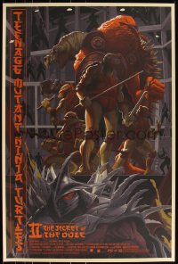 3k1172 TEENAGE MUTANT NINJA TURTLES II #16/300 24x36 art print 2015 Mondo, Rich Kelly, first ed.!