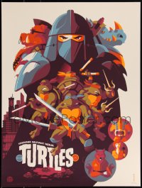 3k2253 TEENAGE MUTANT NINJA TURTLES #16/300 18x24 art print 2014 Mondo, Tom Whalen, first edition!