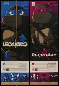 3k1577 TEENAGE MUTANT NINJA TURTLES #16/275 set of 4 12x36 art prints 2016 Mondo, Tom Whalen!