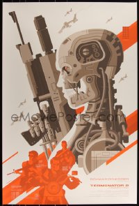 3k1176 TERMINATOR 2 24x36 art print 2014 Mondo, art by Tom Whalen, first edition!