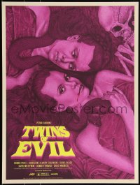 3k2282 TWINS OF EVIL #15/150 18x24 art print 2022 Mondo, Collinson Sisters by Timothy Pittides!