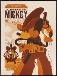 3k2283 TWO-GUN MICKEY #81/370 18x24 art print 2011 Mondo, art by Tom Whalen, regular edition!