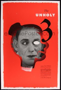 3k1243 UNHOLY THREE signed #56/195 24x36 art print 2012 by Jeff Kleinsmith, Mondo, Alamo Drafthouse!