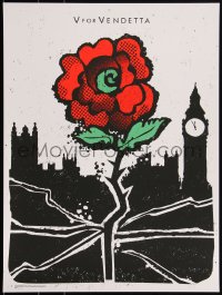 3k2285 V FOR VENDETTA #16/115 18x24 art print 2012 Mondo, art of rose by We Buy Your Kids!