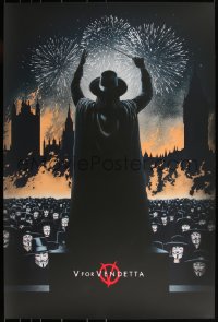 3k1249 V FOR VENDETTA #16/275 24x36 art print 2013 Mondo, art by Marko Manev, first edition!