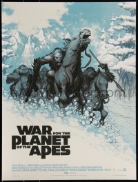 3k2297 WAR FOR THE PLANET OF THE APES #16/225 18x24 art print 2017 Mondo, Caesar by Eric Powell!