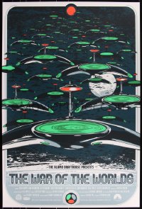 3k1272 WAR OF THE WORLDS #16/120 24x36 art print 2011 Mondo, glow-in -the-dark art by Kako!