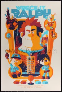 3k1313 WRECK-IT RALPH #16/230 24x36 art print 2013 Mondo, art by Tom Whalen, variant edition!