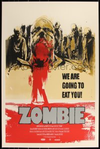 3k1330 ZOMBIE #16/280 24x36 art print 2011 Mondo, vertical art by Jock, 1st edition, Alamo!