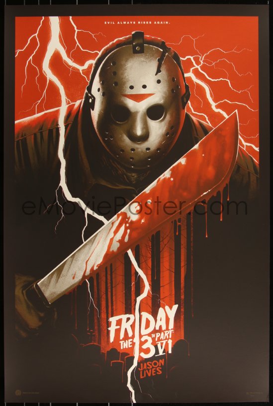 eMoviePoster.com: 3k0539 FRIDAY THE 13th PART VI #16/250 24x36 art ...