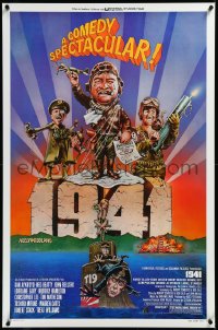 3m0726 1941 style F 1sh 1979 Spielberg, art of John Belushi, Dan Aykroyd & cast by Peter Green!