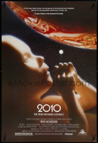 3m0728 2010 1sh 1984 sequel to 2001: A Space Odyssey, full bleed image of the starchild & Jupiter!