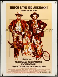 3m0716 BUTCH CASSIDY & THE SUNDANCE KID 30x40 R1973 Paul Newman, Robert Redford, Ross!