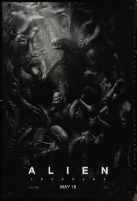 3m0735 ALIEN COVENANT style C teaser DS 1sh 2017 Ridley Scott, Fassbender, incredible sci-fi image!