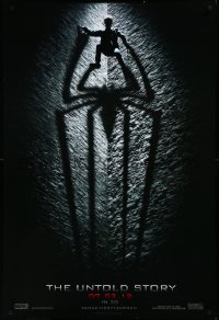 3m0738 AMAZING SPIDER-MAN teaser DS 1sh 2012 shadowy image of Andrew Garfield climbing wall!