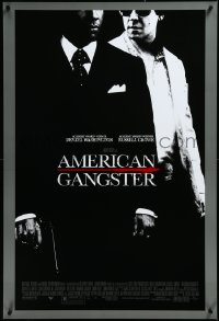 3m0740 AMERICAN GANGSTER DS 1sh 2007 Denzel Washington, Russell Crowe, Ridley Scott directed!