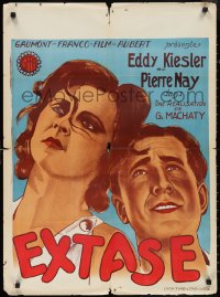 3m0282 ECSTASY pre-war Belgian 1933 sexy Hedy Lamarr billed under her real name Kiesler!