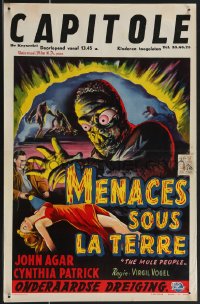 3m0289 MOLE PEOPLE Belgian 1956 from a lost age, horror crawls from the depths of the Earth!