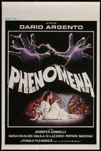 3m0292 PHENOMENA Belgian 1984 Dario Argento, cool different art of Jennifer Connelly by Sciotti!