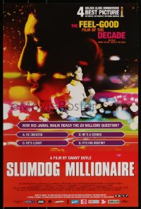 3m0295 SLUMDOG MILLIONAIRE Belgian 2009 Danny Boyle, winner of Best Picture, Director & Screenplay!