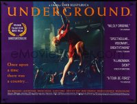 3m0351 UNDERGROUND British quad 1995 great image of sexy Mirjana Jokovic dancing!