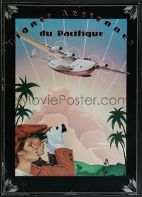 3m0157 LIGNES AERIENNES DU PACIFIQUE 20x28 commercial poster 1984 Bette Levine art!