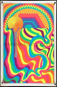 3m0162 PSZYPP 23x35 commercial poster 1968 LeRoy Olson psychedelic black light art!