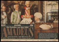 3m0187 AMADEUS East German 12x16 1987 Milos Foreman, Mozart biography, winner of 8 Academy Awards!