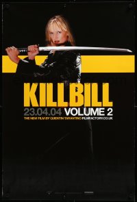 3m0359 KILL BILL: VOL. 2 teaser English double crown 2004 different image of Uma Thurman, Tarantino!