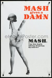 3m0361 MASH English double crown 1970 Elliott Gould, Korean War classic, Robert Altman, ultra rare!