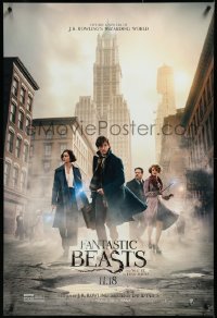 3m0813 FANTASTIC BEASTS & WHERE TO FIND THEM teaser DS 1sh 2016 Yates, J.K. Rowling, Ezra Miller!