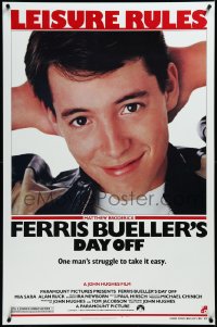 3m0816 FERRIS BUELLER'S DAY OFF 1sh 1986 c/u of Matthew Broderick in John Hughes teen classic!