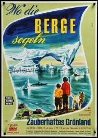 3m0193 HVOR BJERGENE SEJLER German 1955 Bjarne Henning-Jensen nature documentary, incredible art!