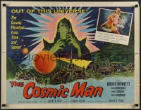 3m1138 COSMIC MAN 1/2sh 1959 artwork of soldiers & tanks attacking wacky creature from space!